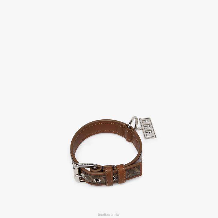 Men Accessories Fendi HP0B451 Fabric Collar Brown