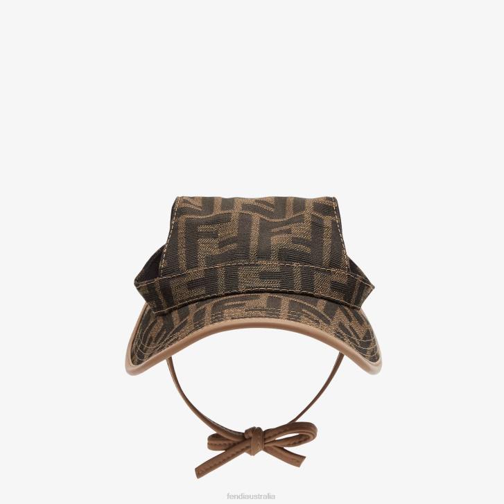 Men Accessories Fendi HP0B484 Fabric Hat Brown