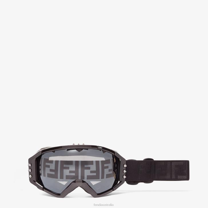 Men Accessories Fendi HP0B2208 Ski Goggles Black