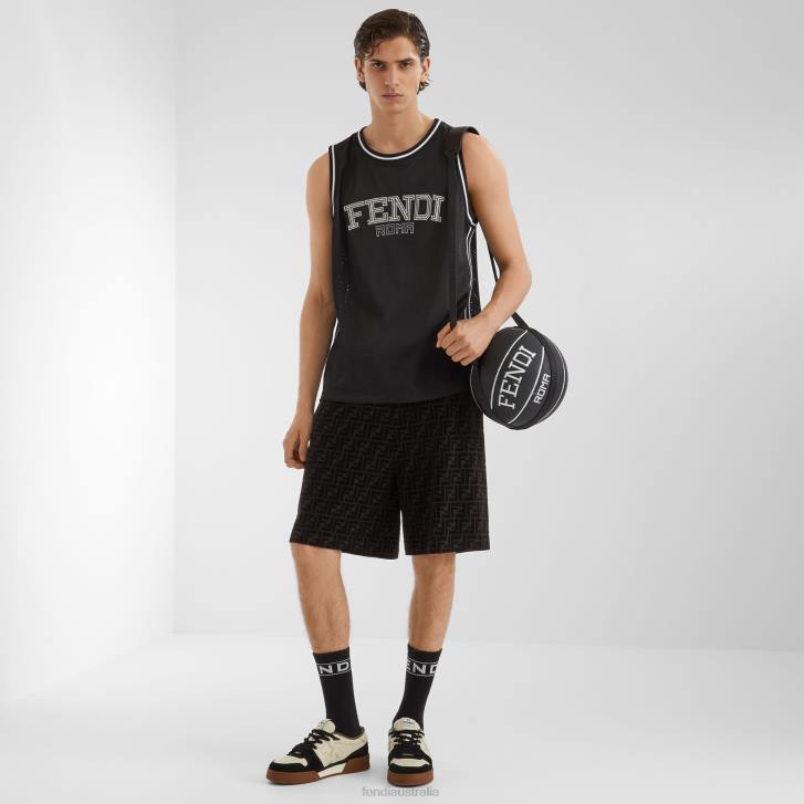 Men Accessories Fendi HP0B2386 Rubber Basketball Black
