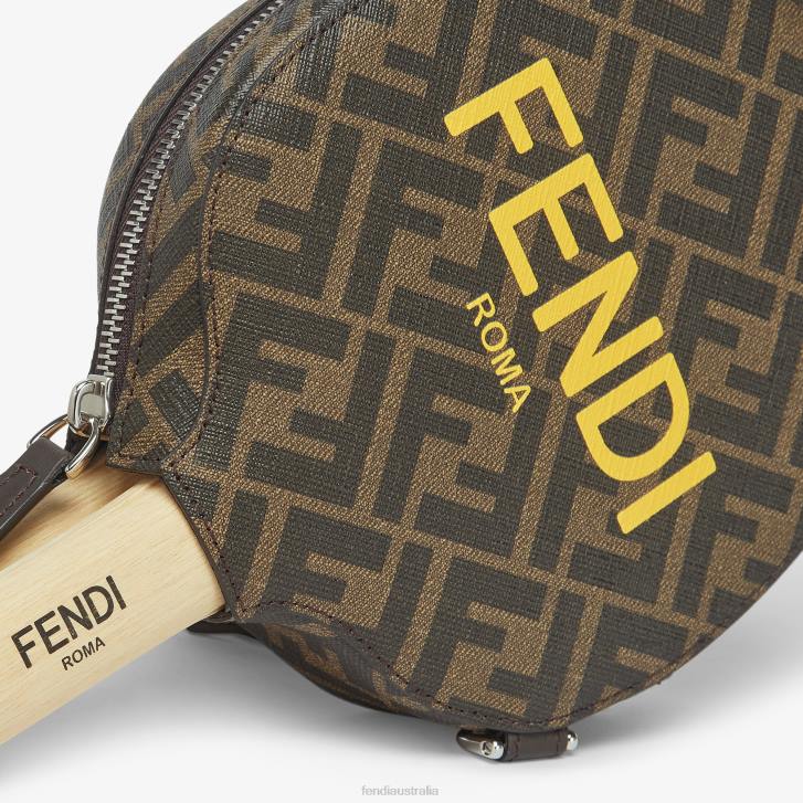 Men Accessories Fendi HP0B2502 Fabric Table Tennis Set Brown