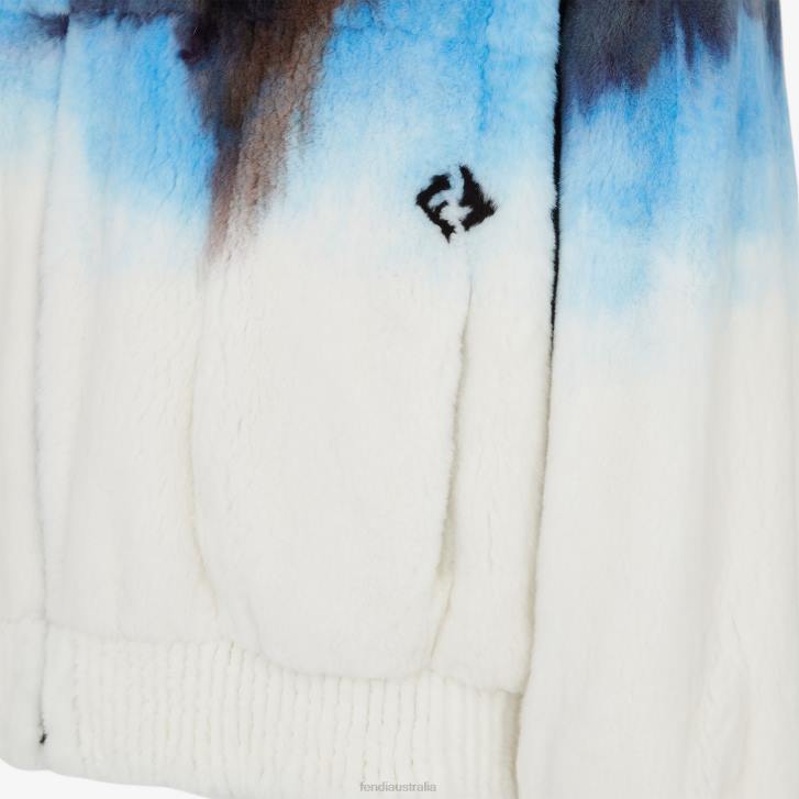 Men Apparel Fendi HP0B2084 Mink Blouson White