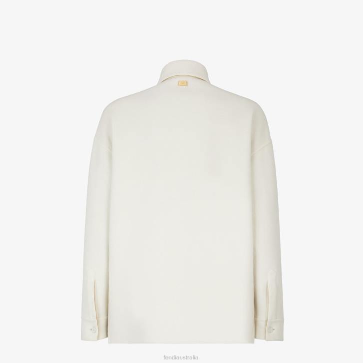 Men Apparel Fendi HP0B2116 Cashmere Blouson White
