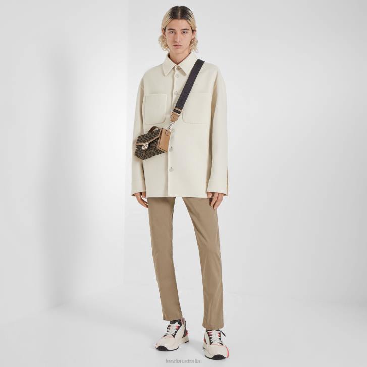 Men Apparel Fendi HP0B2116 Cashmere Blouson White