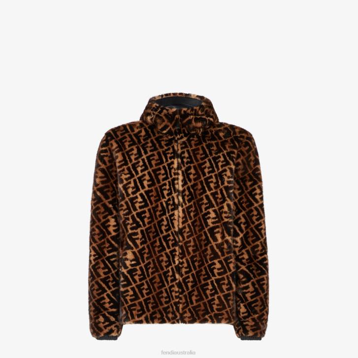 Men Apparel Fendi HP0B2182 Mink Jacket Brown