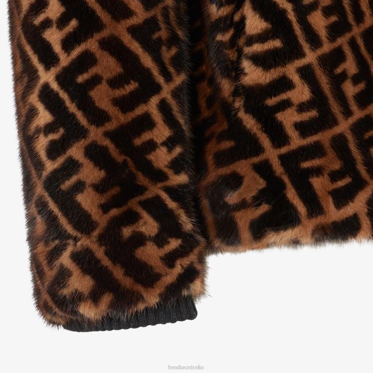 Men Apparel Fendi HP0B2182 Mink Jacket Brown
