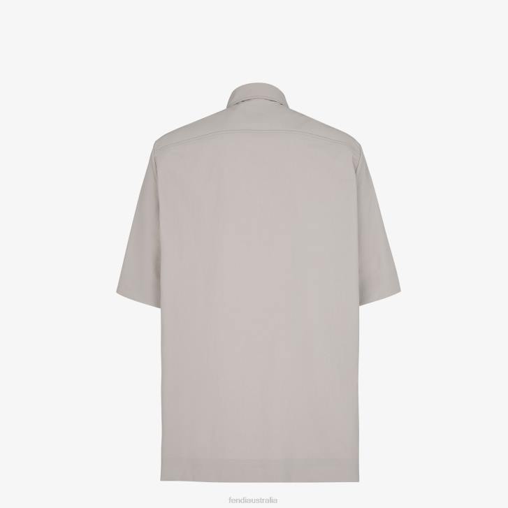 Men Apparel Fendi HP0B1926 Nylon Shirt Gray
