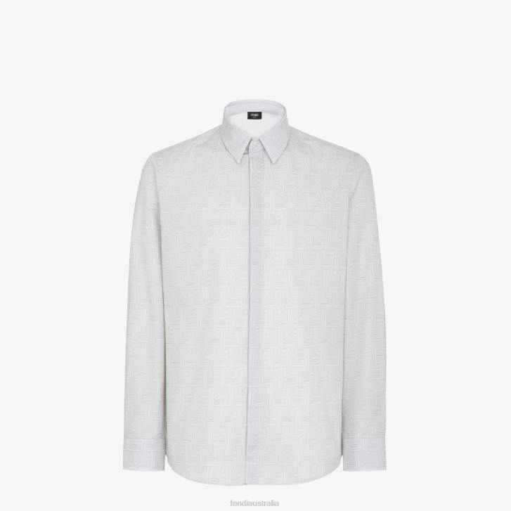 Men Apparel Fendi HP0B1979 Cotton Shirt Beige