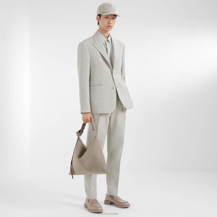 Men Apparel Fendi HP0B1979 Cotton Shirt Beige