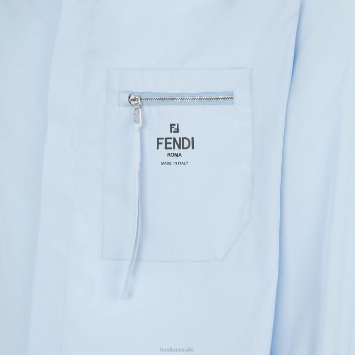 Men Apparel Fendi HP0B2060 Cotton Shirt Light blue
