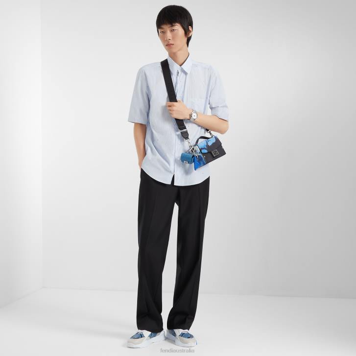 Men Apparel Fendi HP0B2070 Cotton Shirt Light blue