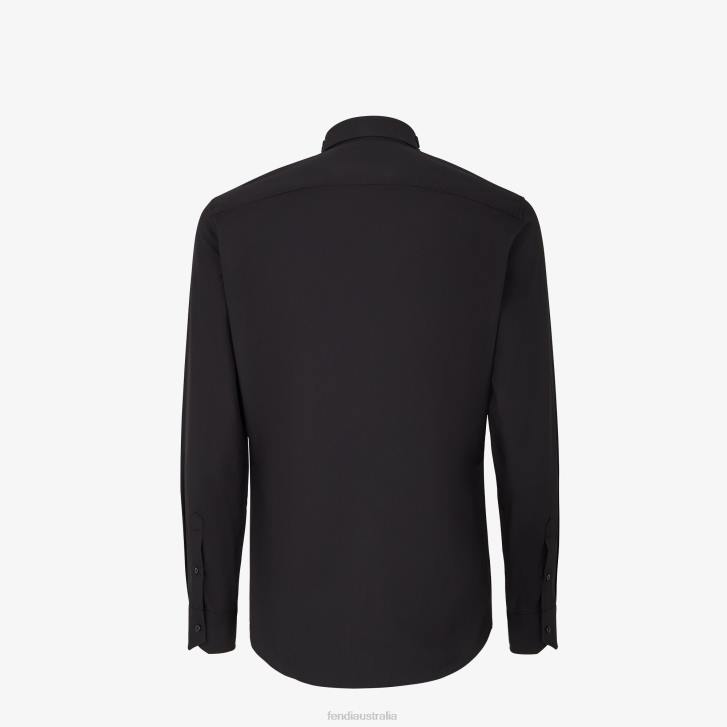 Men Apparel Fendi HP0B2083 Cotton Shirt Black
