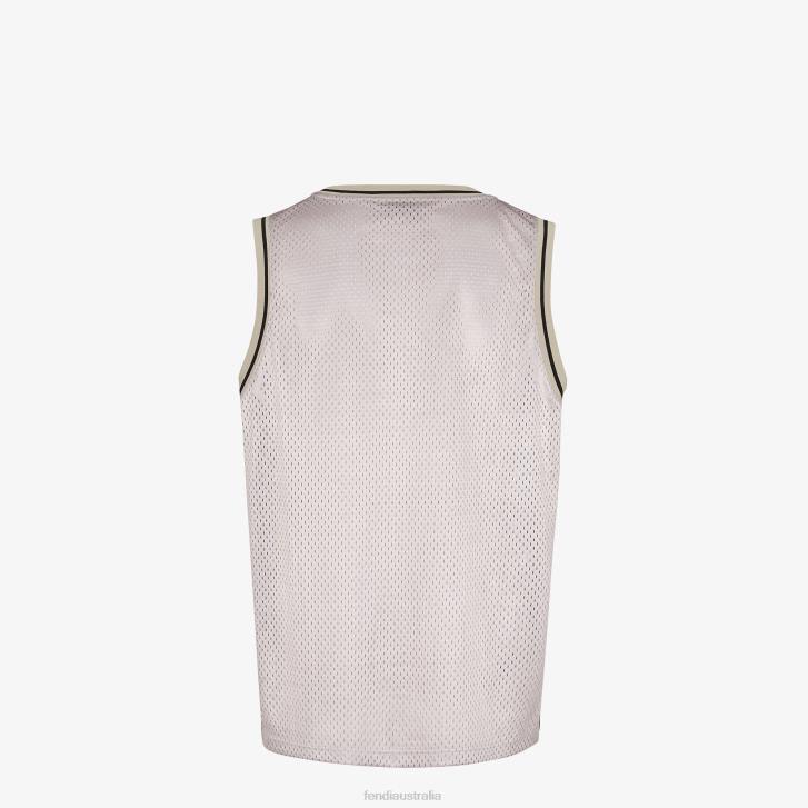 Men Apparel Fendi HP0B2190 Tech Mesh Vest White