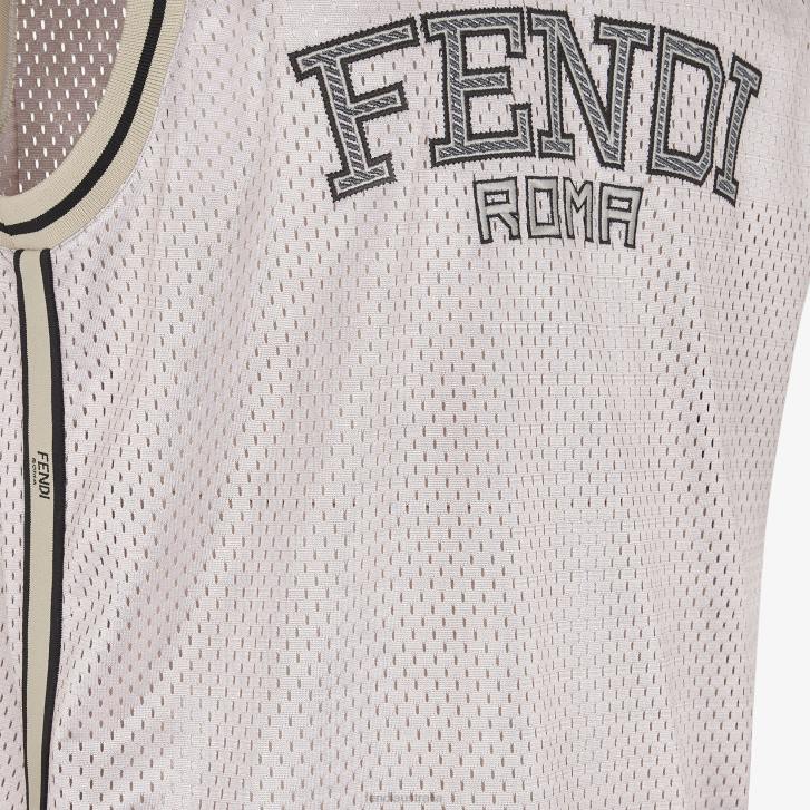 Men Apparel Fendi HP0B2190 Tech Mesh Vest White