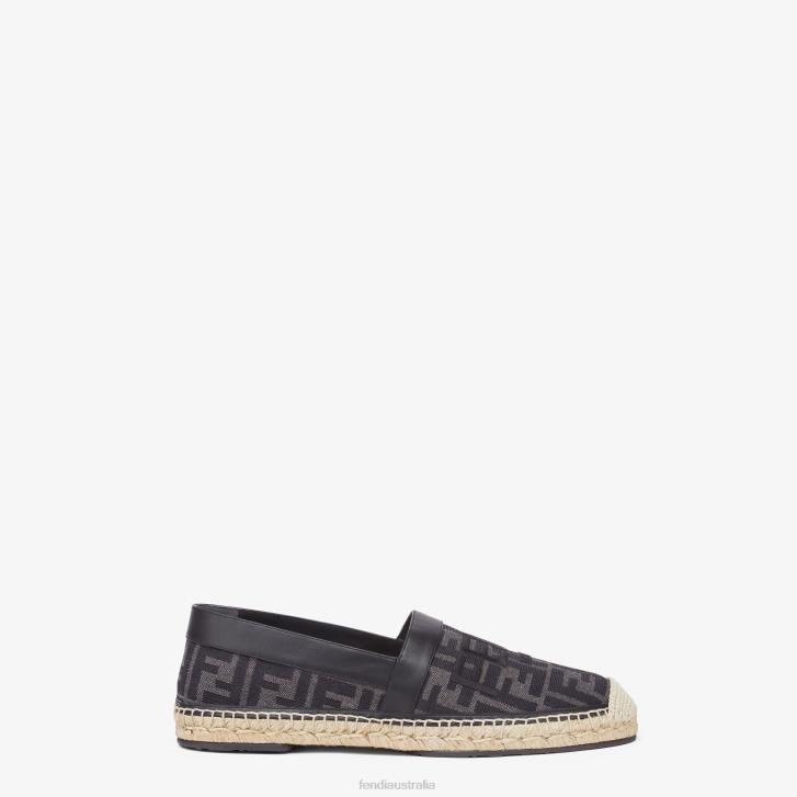 Men Shoes Fendi HP0B2257 Fabric Espadrilles Black
