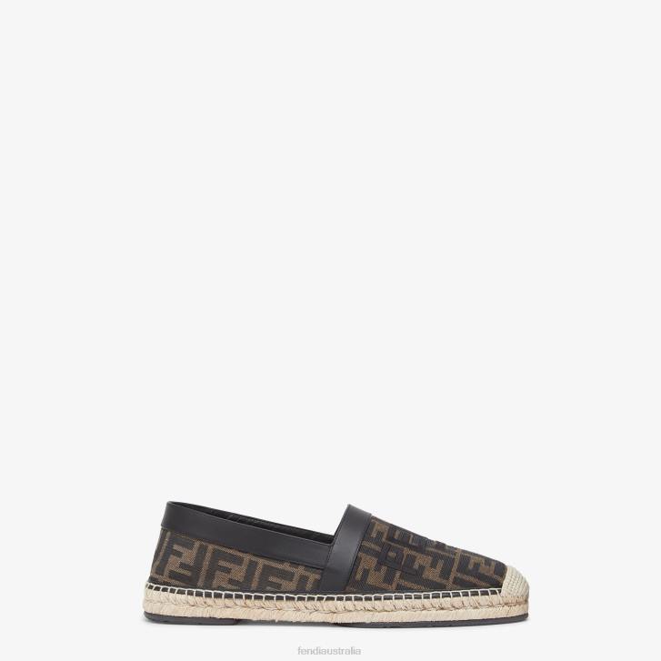 Men Shoes Fendi HP0B2258 Fabric Espadrilles Brown