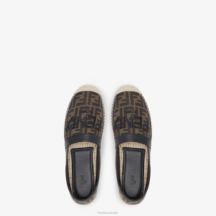 Men Shoes Fendi HP0B2258 Fabric Espadrilles Brown
