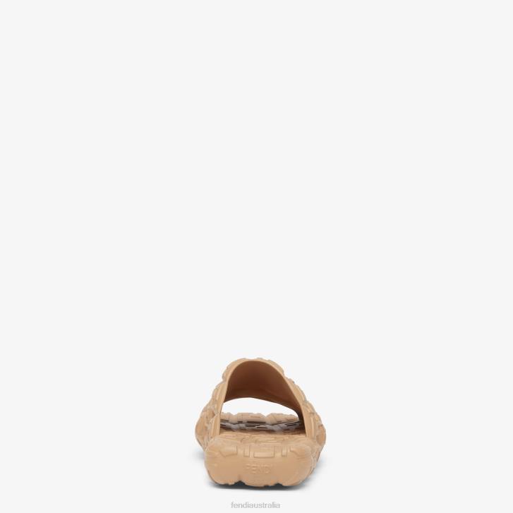 Men Shoes Fendi HP0B2229 Rubber Slides Beige