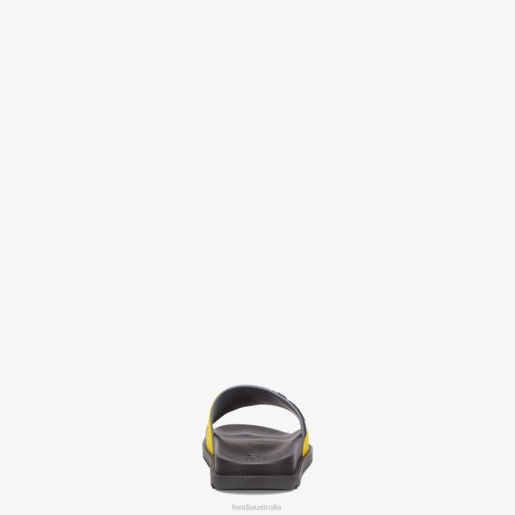 Men Shoes Fendi HP0B2255 Rubber Slides Multicolor