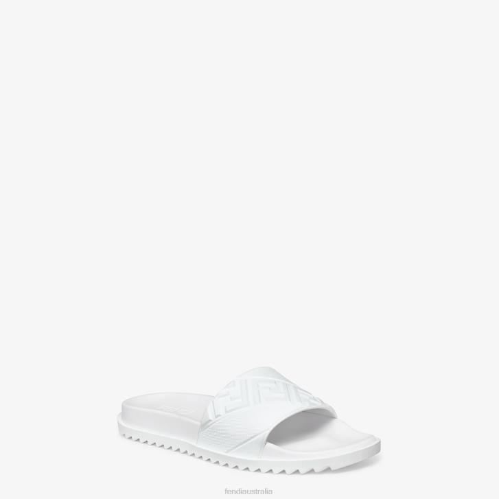 Men Shoes Fendi HP0B2321 Rubber Footbed White