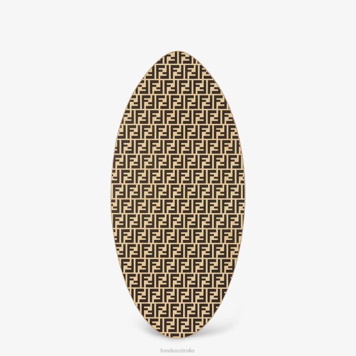 Women Accessories Fendi HP0B331 FF Wooden Board Brown