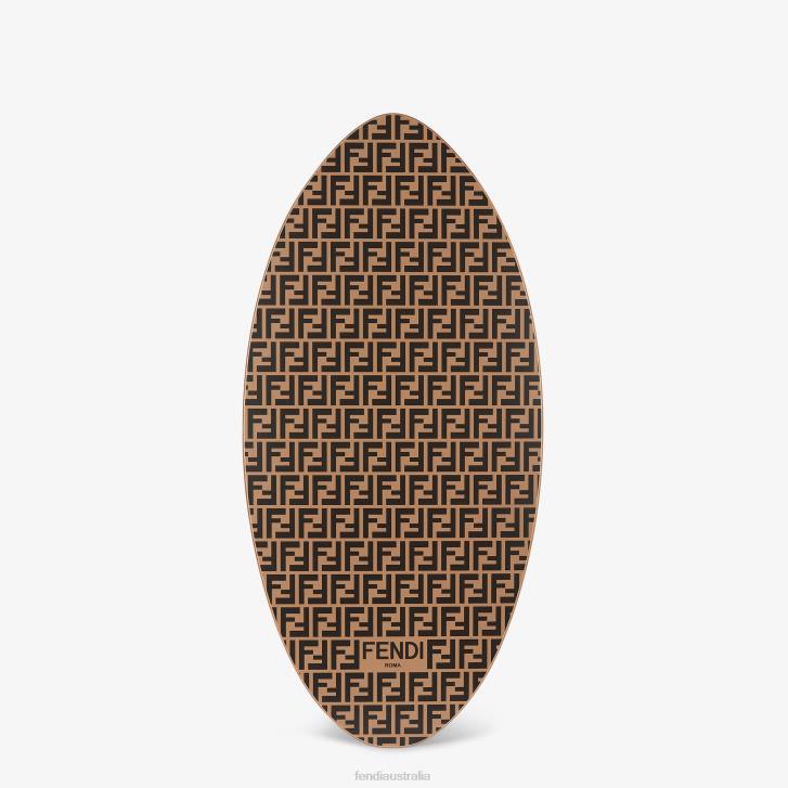 Women Accessories Fendi HP0B331 FF Wooden Board Brown