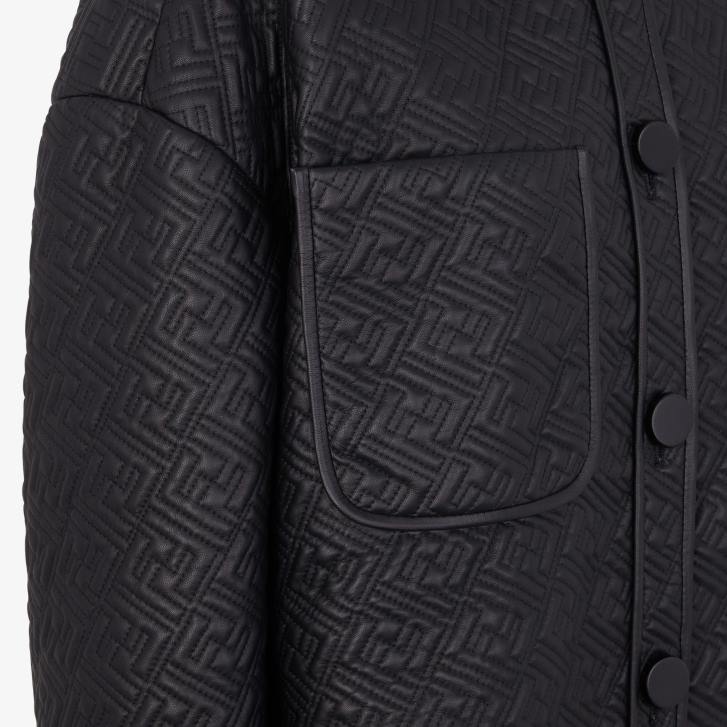 Women Apparel Fendi HP0B1236 Nappa Leather Go-To Jacket Black