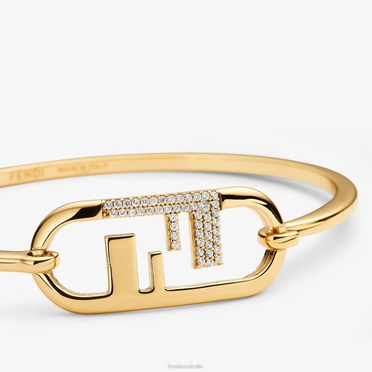 Women Jewelry Fendi HP0B1679 O'Lock Bracelet Gold