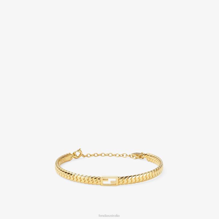 Women Jewelry Fendi HP0B1741 Baguette Bracelet Gold