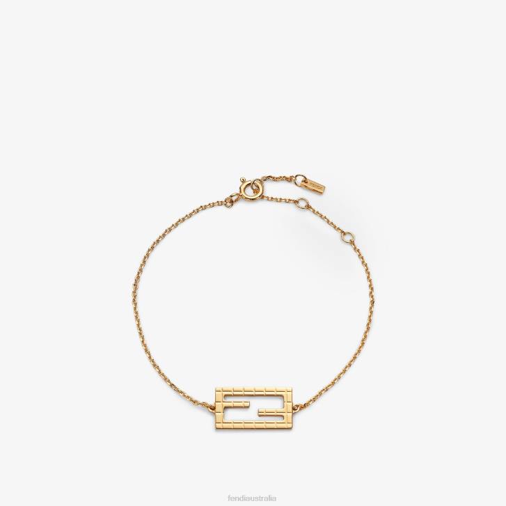 Women Jewelry Fendi HP0B1753 Baguette Bracelet Gold