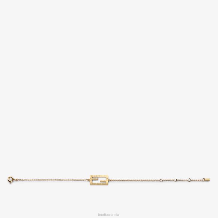 Women Jewelry Fendi HP0B1753 Baguette Bracelet Gold