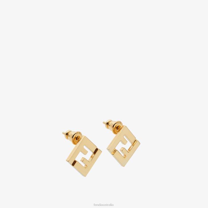 Women Jewelry Fendi HP0B1608 Metal Earrings Gold