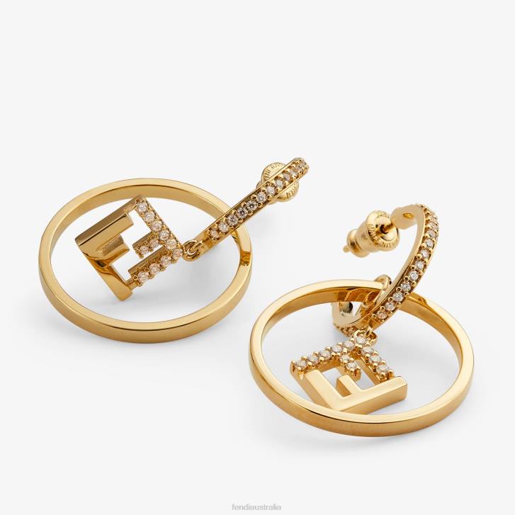 Women Jewelry Fendi HP0B1610 Forever Earrings Gold