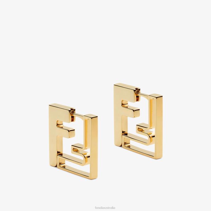 Women Jewelry Fendi HP0B1612 Metal Earrings Gold