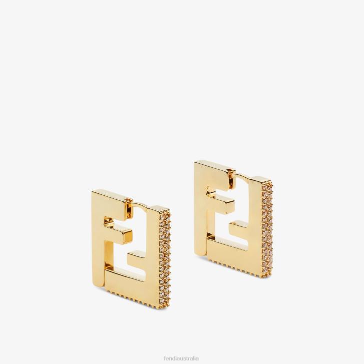 Women Jewelry Fendi HP0B1613 Metal Earrings Gold