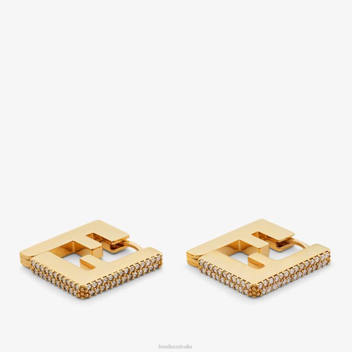Women Jewelry Fendi HP0B1613 Metal Earrings Gold