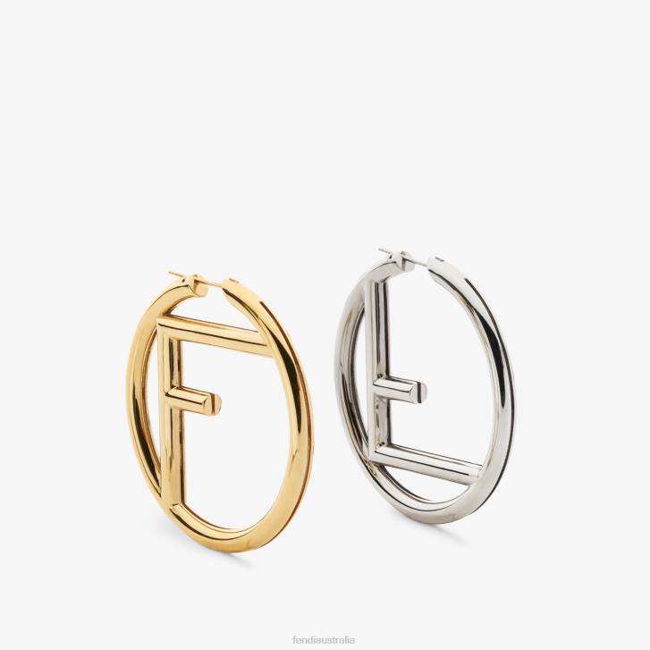 Women Jewelry Fendi HP0B1620 Palladium Earrings Multicolor