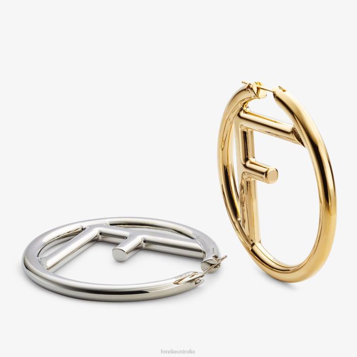 Women Jewelry Fendi HP0B1620 Palladium Earrings Multicolor