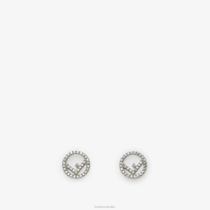 Women Jewelry Fendi HP0B1628 Palladiumearrings Silver