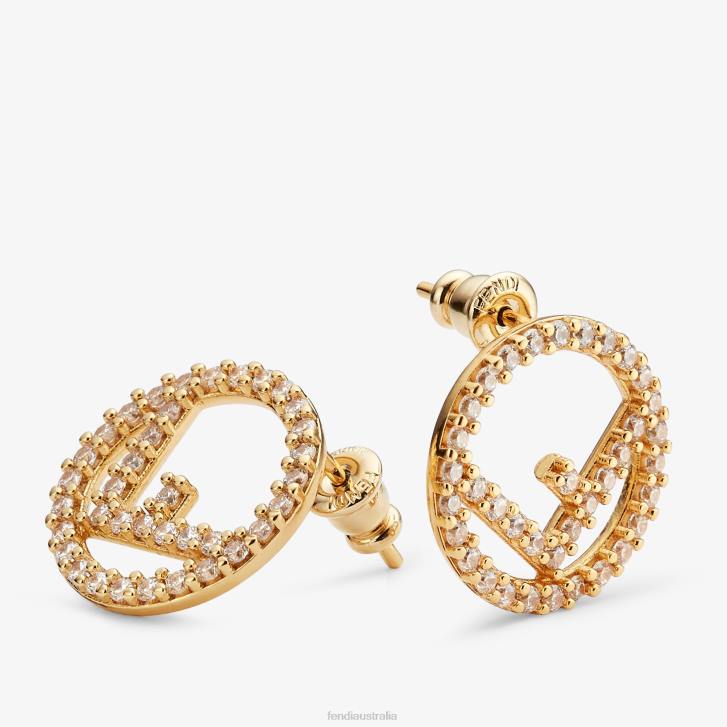 Women Jewelry Fendi HP0B1631 F Is Earrings Gold