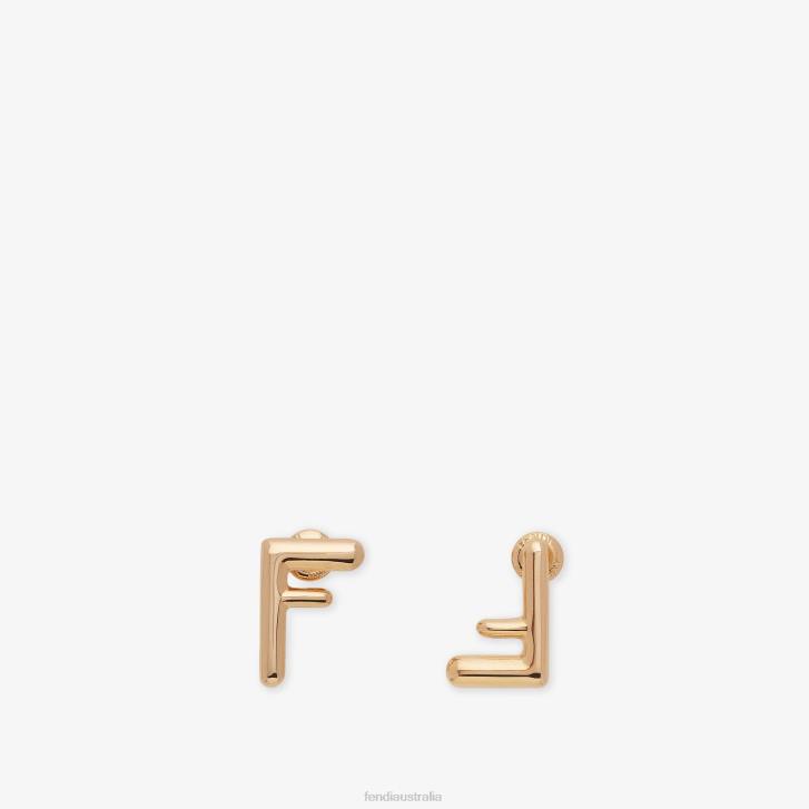 Women Jewelry Fendi HP0B1781 FF Small Earrings Gold