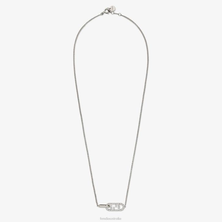 Women Jewelry Fendi HP0B1656 O'Lock Necklace Silver