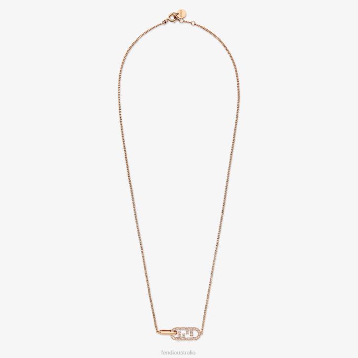 Women Jewelry Fendi HP0B1676 O'Lock Necklace Pink