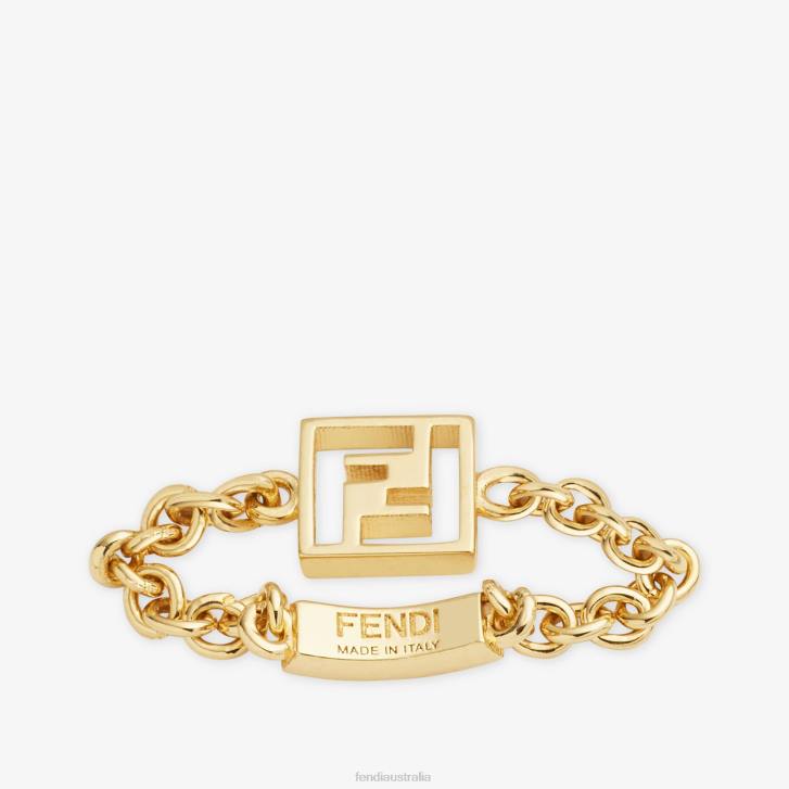 Women Jewelry Fendi HP0B1611 Metal Ring Gold
