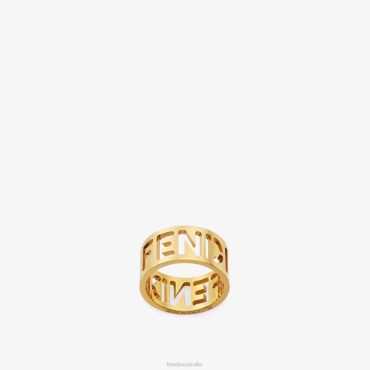Women Jewelry Fendi HP0B1777 Signature Ring Ring Fashion