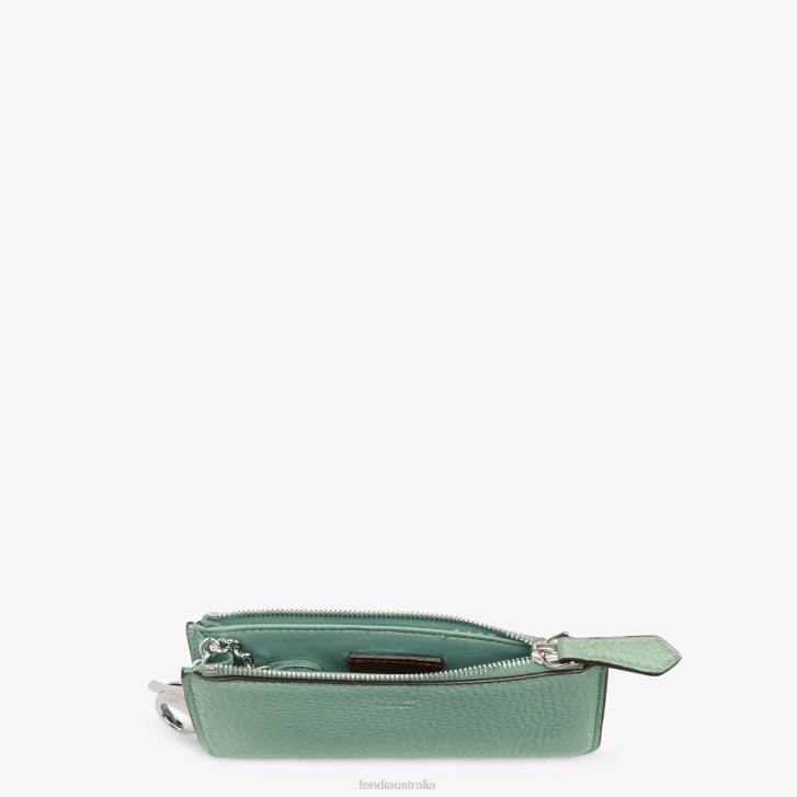 Women Accessories Fendi HP0B1549 Mint Leather Pouch Green