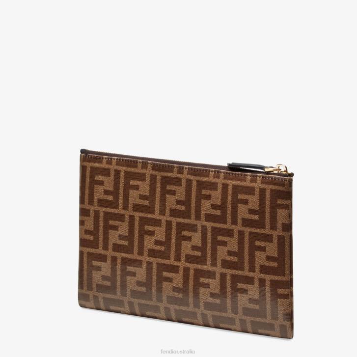 Women Accessories Fendi HP0B1590 Fabric Pouch Brown