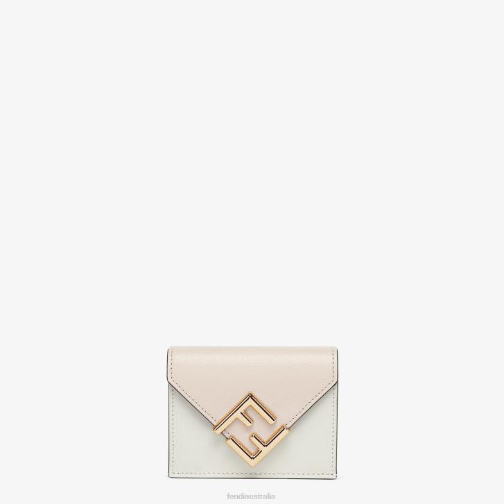 Women Accessories Fendi HP0B1408 Two-Tone And Camellia Leather Wallet Pink
