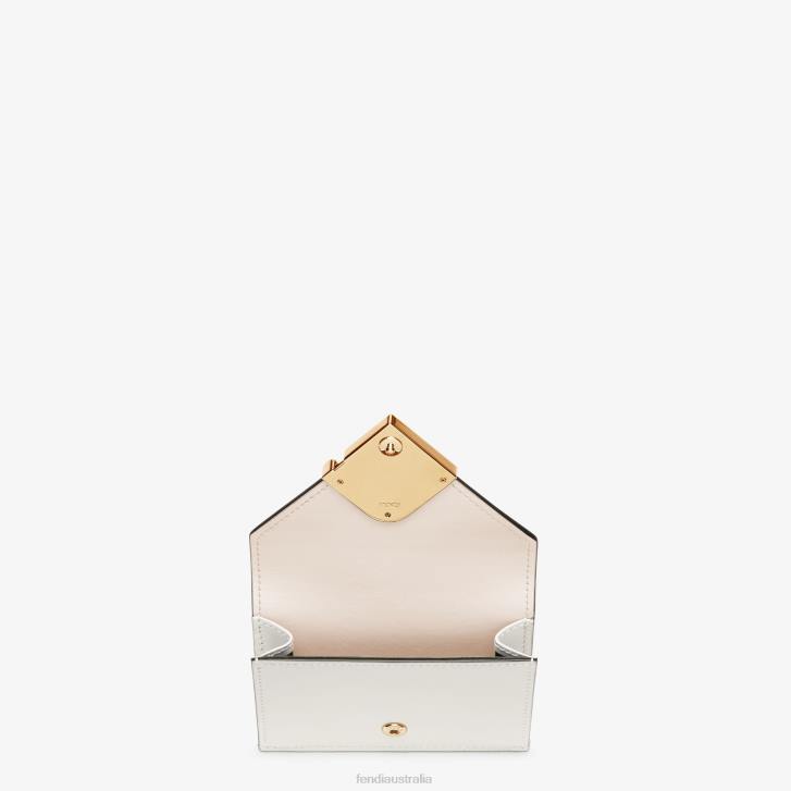 Women Accessories Fendi HP0B1408 Two-Tone And Camellia Leather Wallet Pink