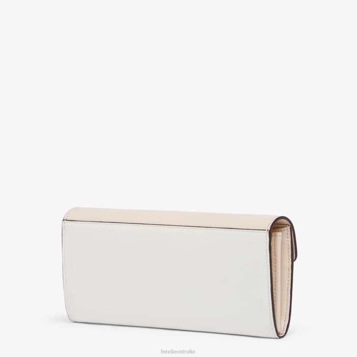 Women Accessories Fendi HP0B1409 Two-Tone And Camellia Leather Wallet Pink